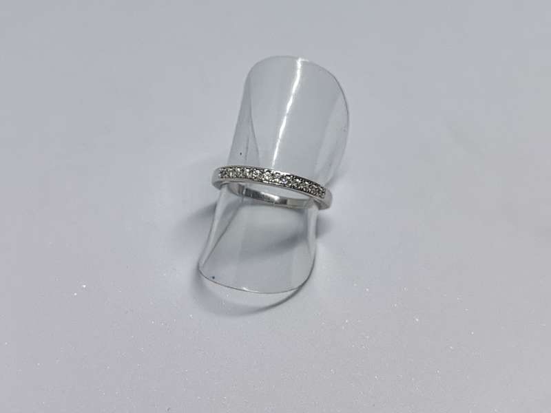 Silver Half-Eternity Ring