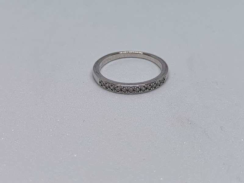Silver Half-Eternity Ring