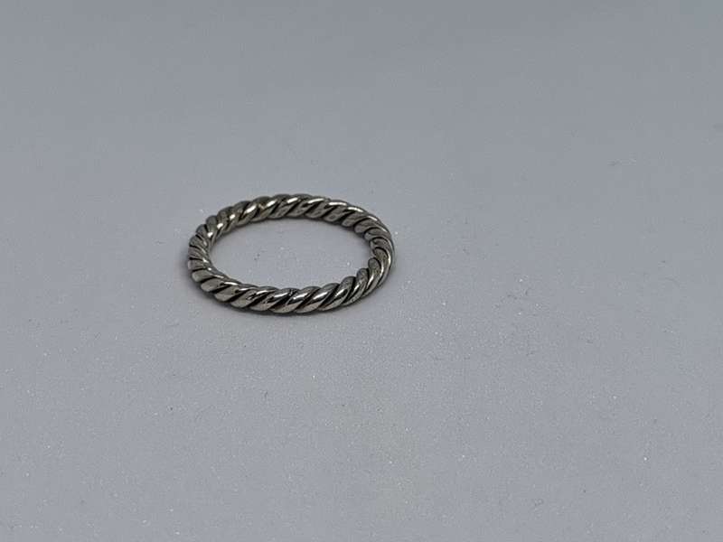 Patterned Silver Ring