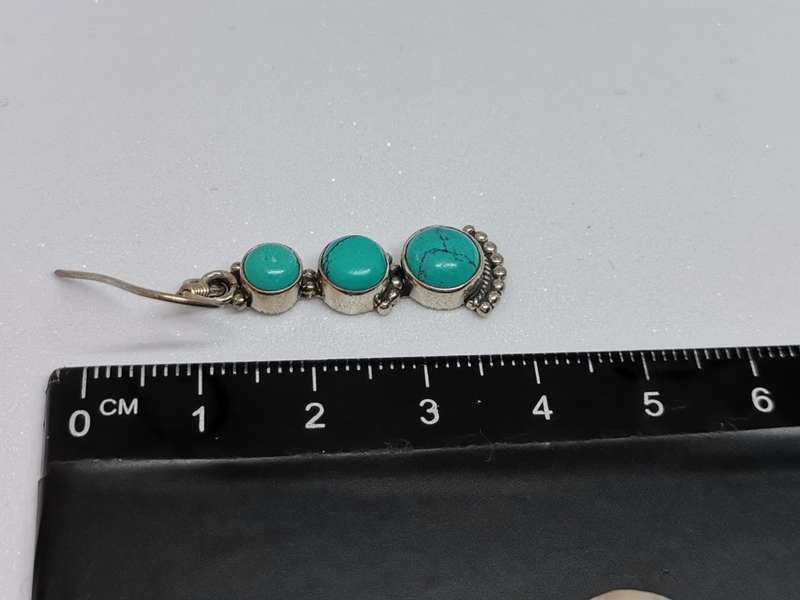 Silver Turquoise Earrings