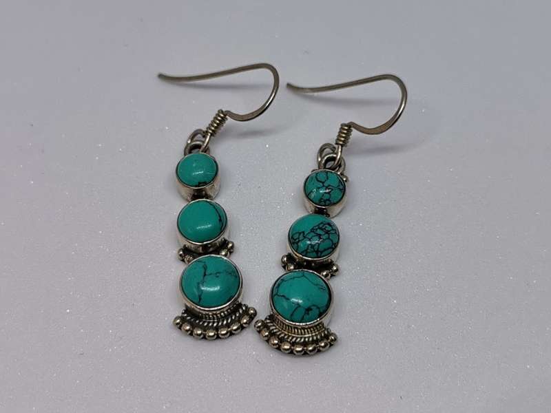 Silver Turquoise Earrings