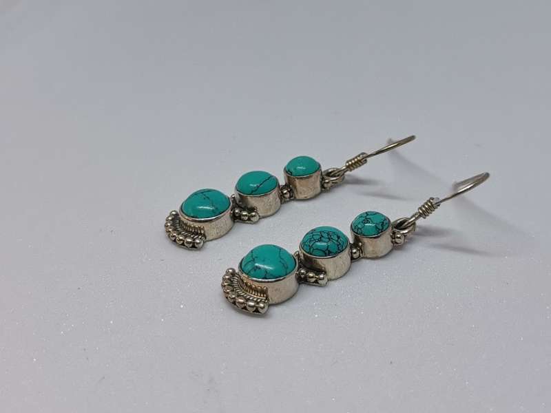 Silver Turquoise Earrings