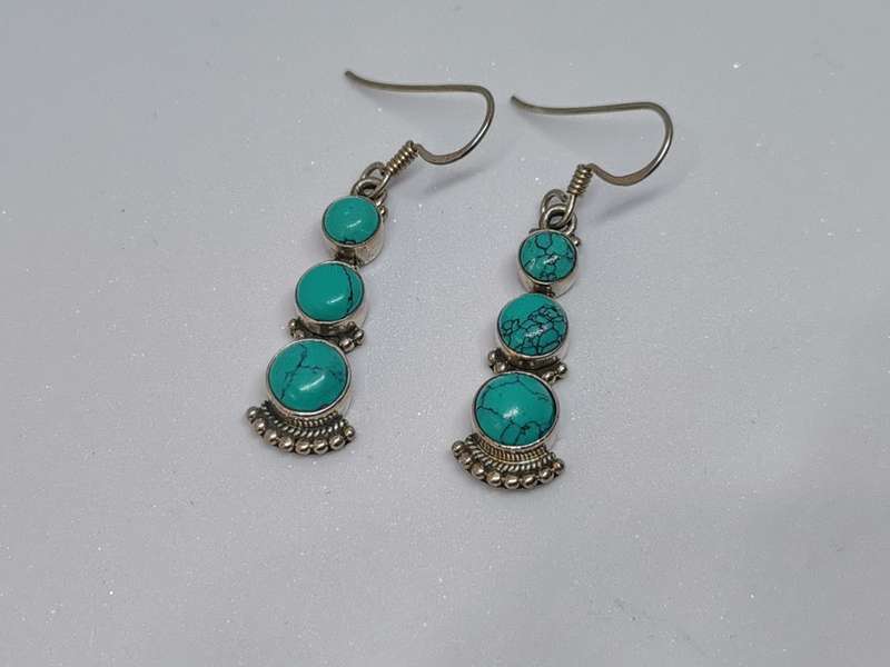 Silver Turquoise Earrings