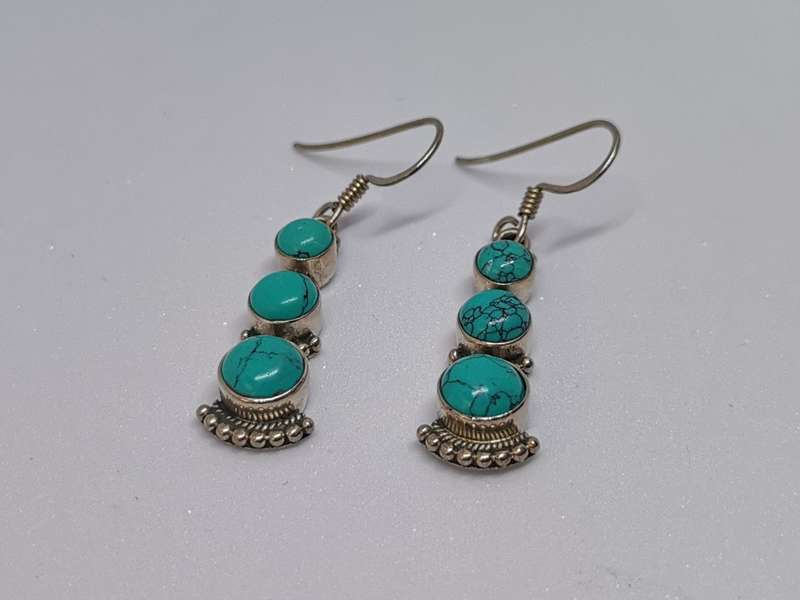Silver Turquoise Earrings