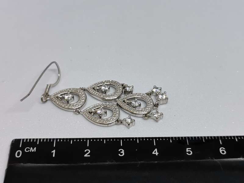 Dazzling Silver Earrings