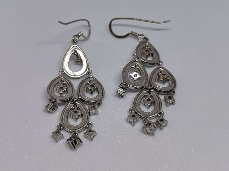 Dazzling Silver Earrings