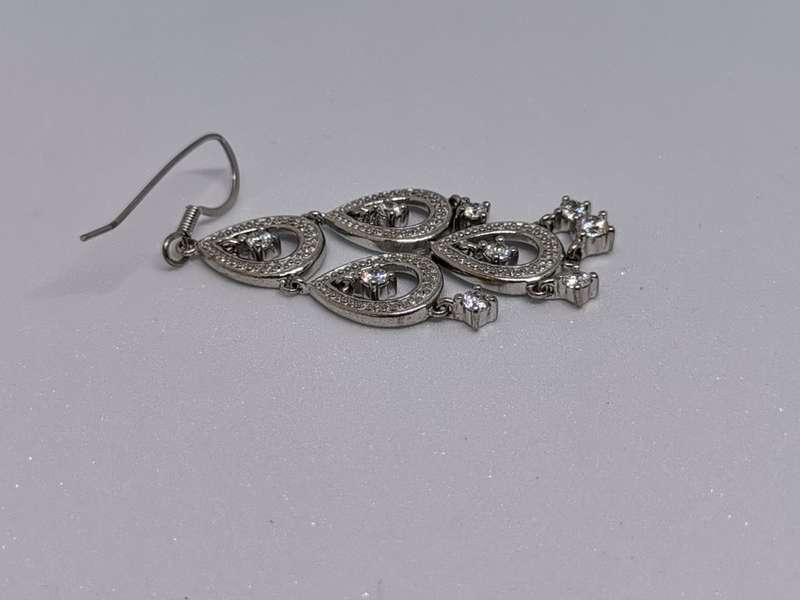 Dazzling Silver Earrings