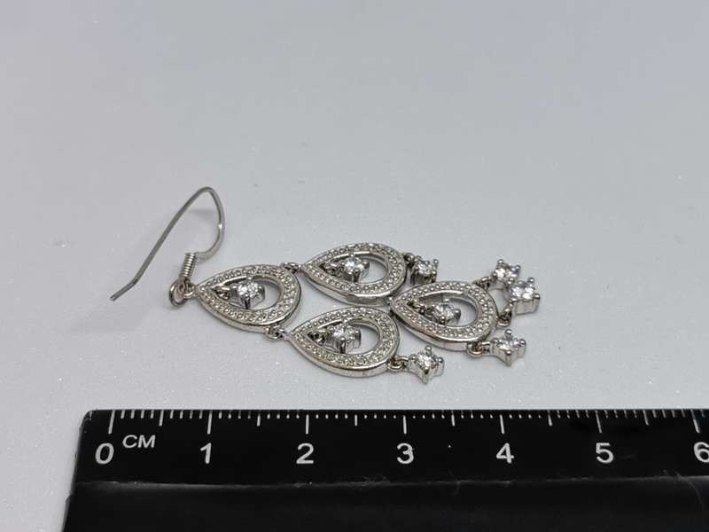 Dazzling Silver Earrings