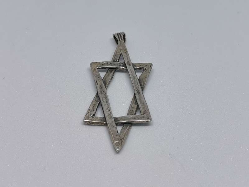 Silver Star of David Pendant