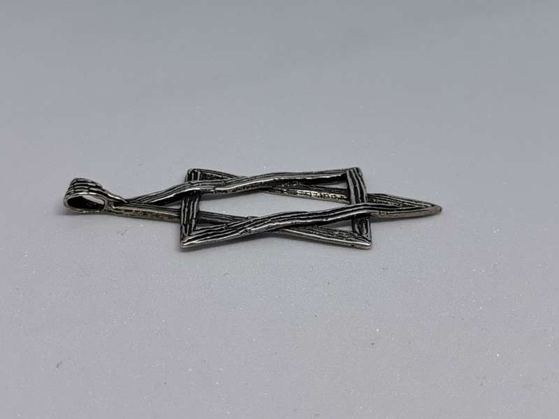 Silver Star of David Pendant