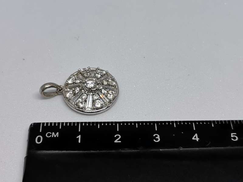 Dazzling Silver Pendant