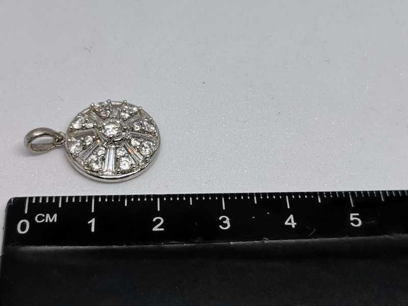 Dazzling Silver Pendant