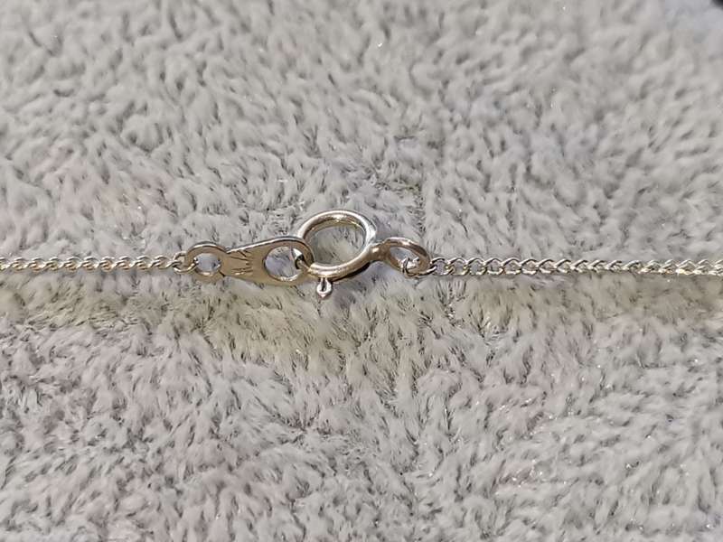 Silver `L` Necklace
