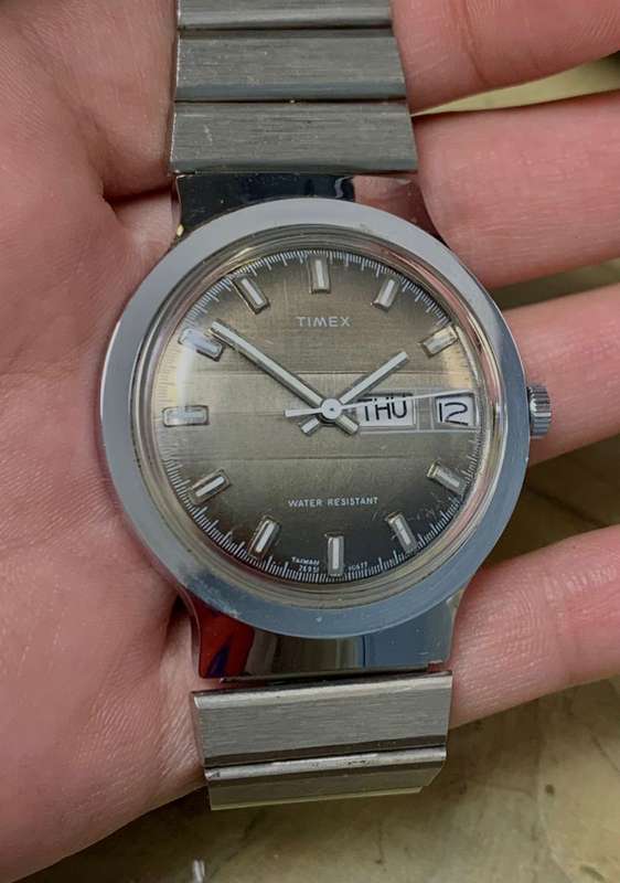 Timex Day-Date Manual Wind Watch