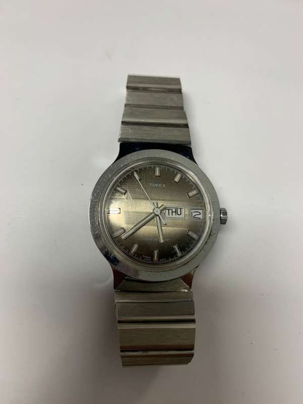 Timex Day-Date Manual Wind Watch