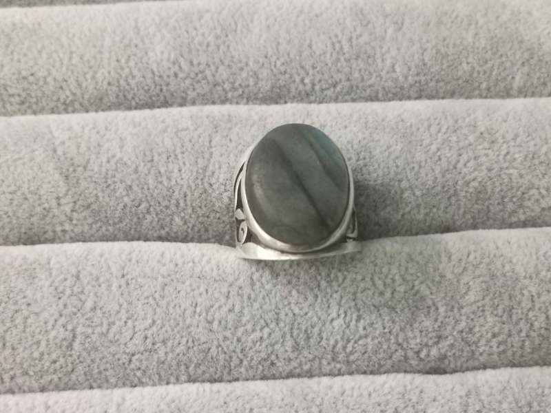 Detailed Silver Ring