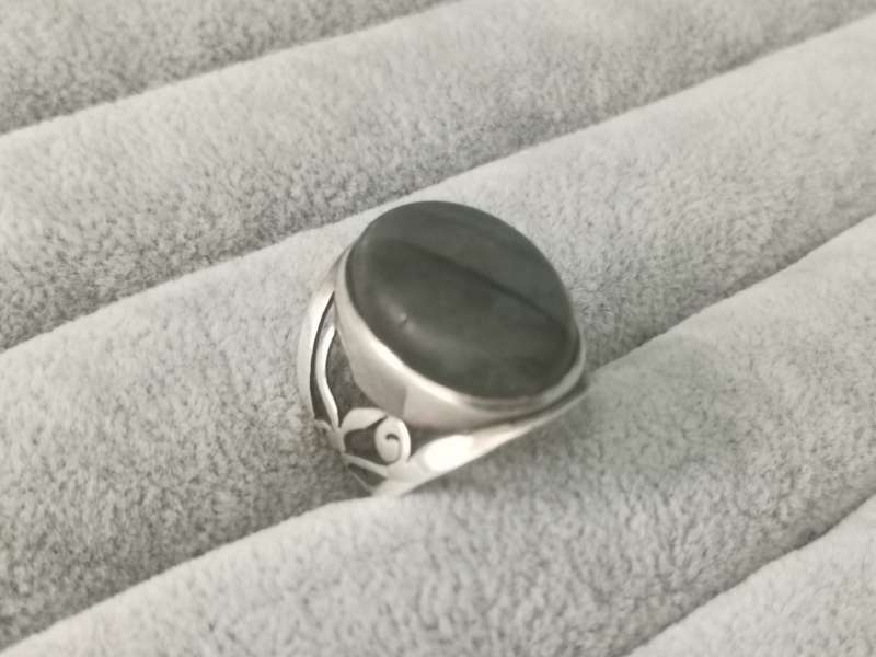 Detailed Silver Ring