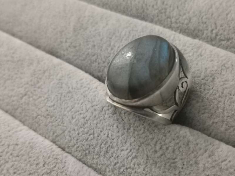 Detailed Silver Ring
