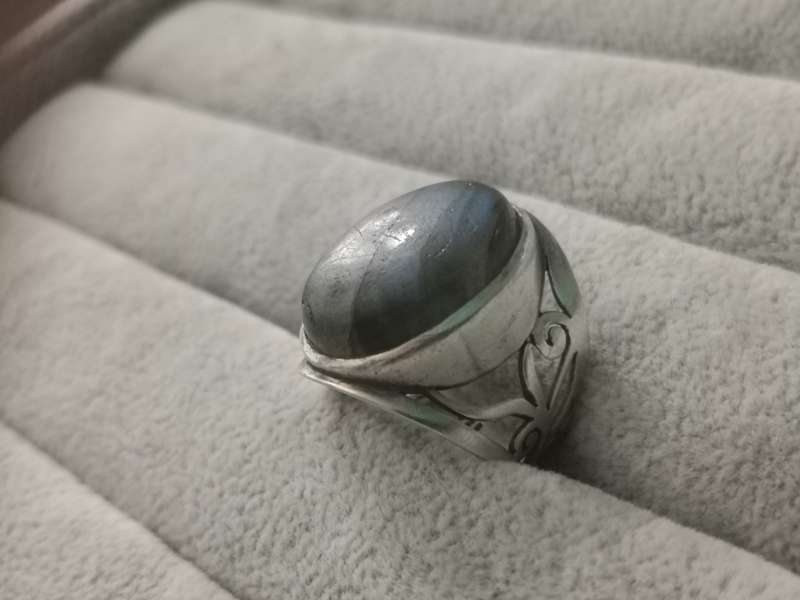 Detailed Silver Ring