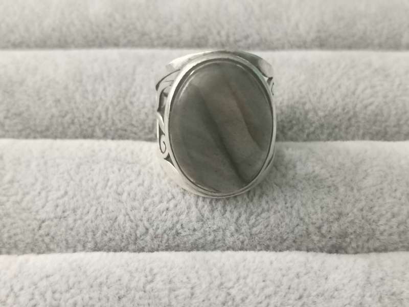 Detailed Silver Ring
