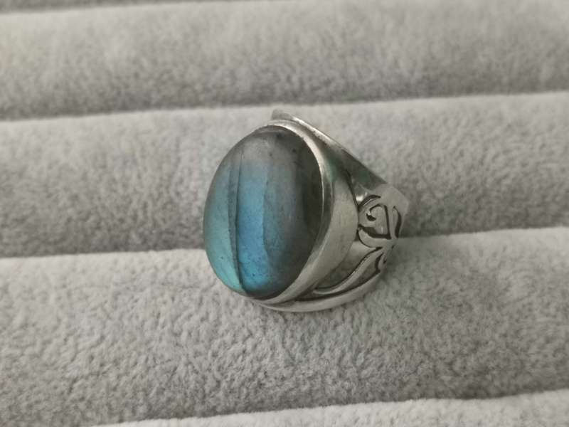 Detailed Silver Ring