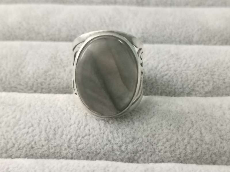 Detailed Silver Ring
