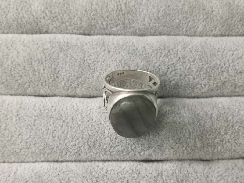 Detailed Silver Ring