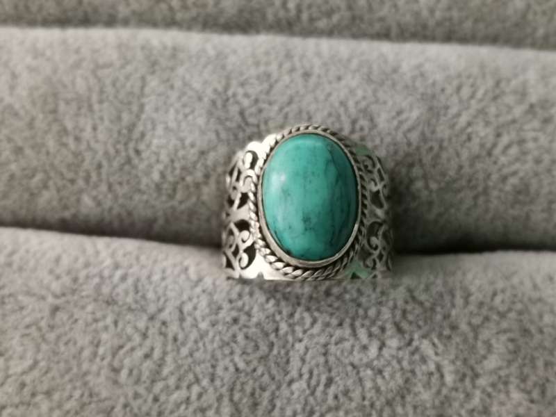 Detailed Silver Ring