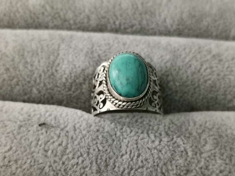 Detailed Silver Ring