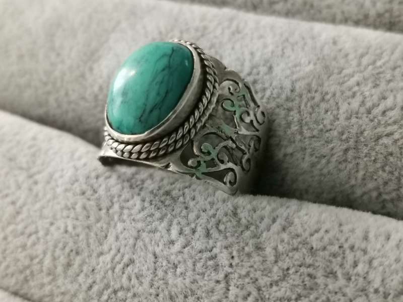 Detailed Silver Ring