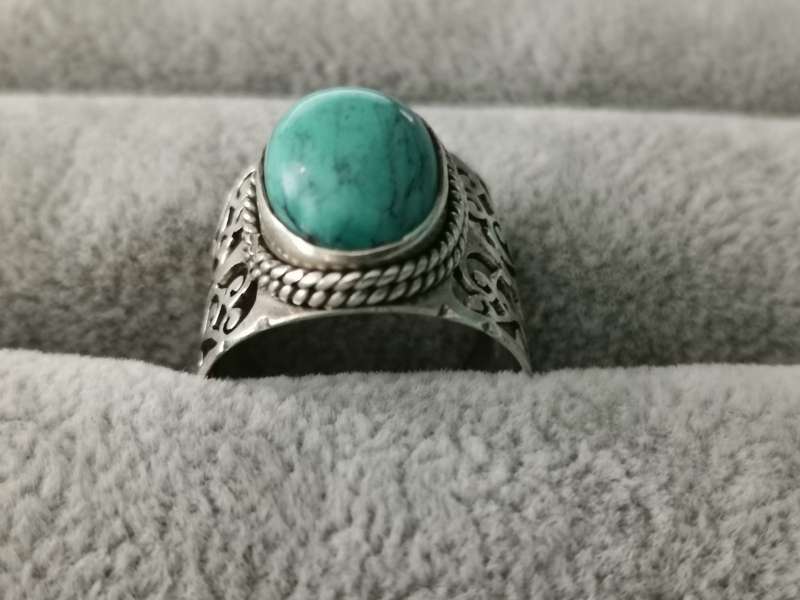 Detailed Silver Ring