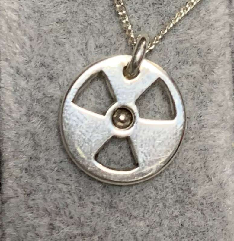 Silver Radioactive Necklace