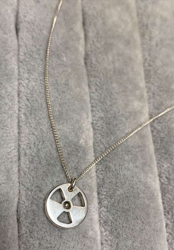 Silver Radioactive Necklace
