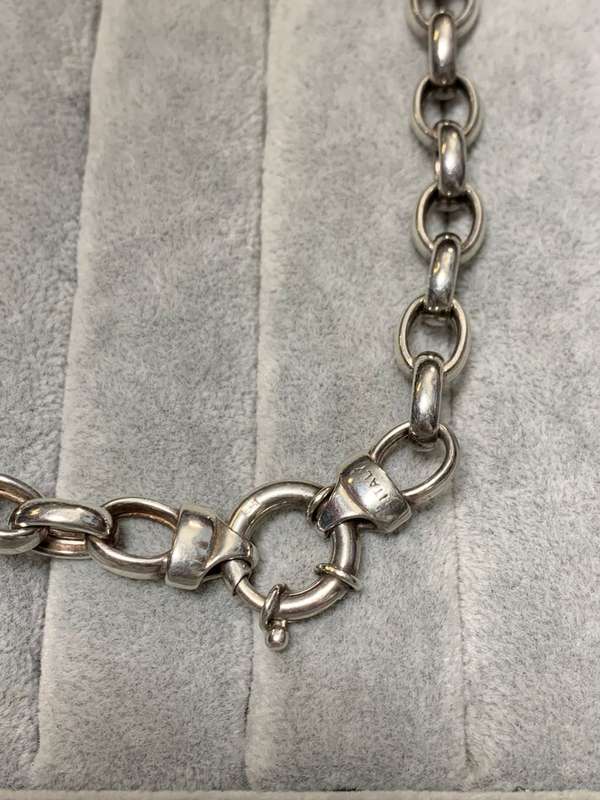 Silver Chain and Bracelet Set