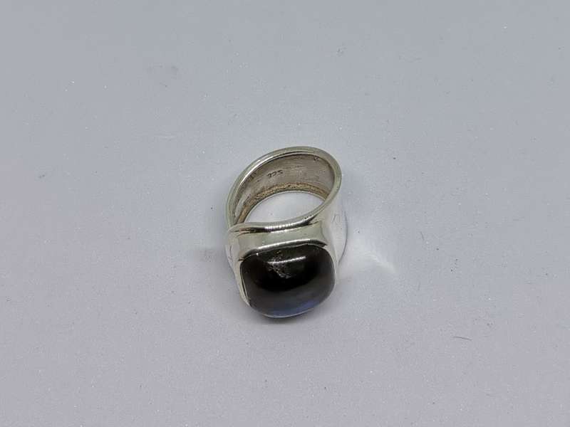 Silver Labradorite Ring