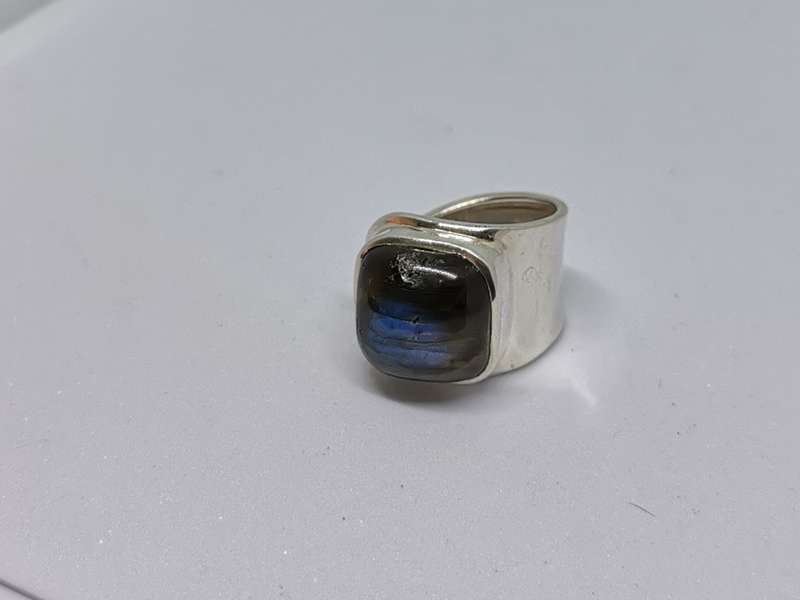 Silver Labradorite Ring