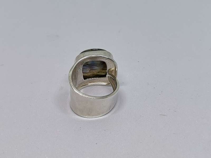 Silver Labradorite Ring