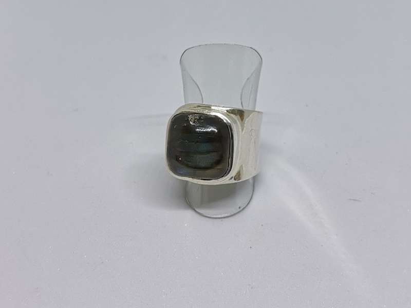 Silver Labradorite Ring