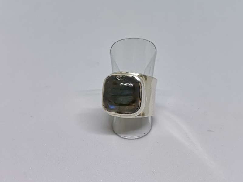 Silver Labradorite Ring