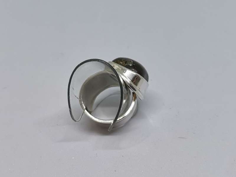Silver Labradorite Ring
