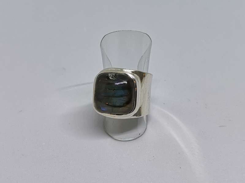 Silver Labradorite Ring