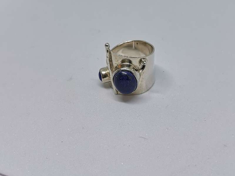 Silver Lapis Lazuli Ring