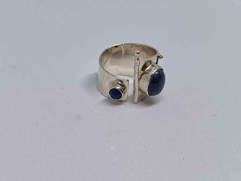 Silver Lapis Lazuli Ring