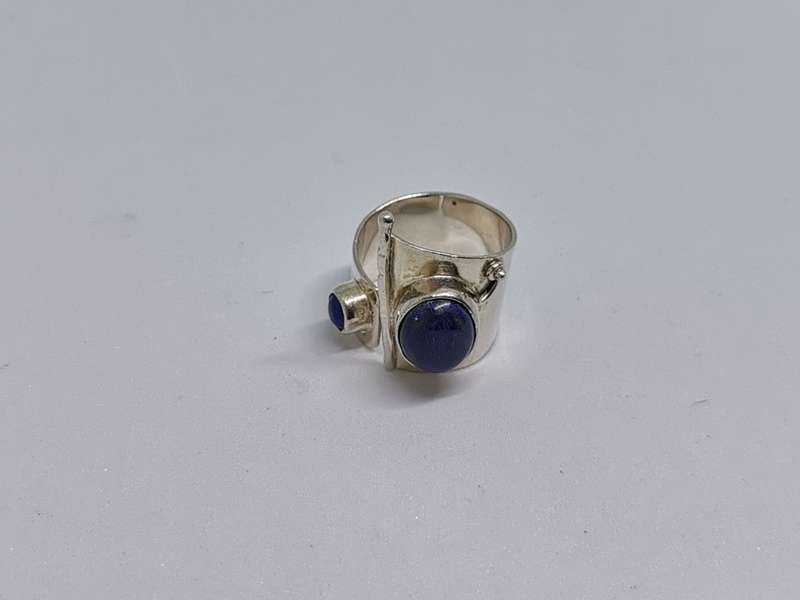 Silver Lapis Lazuli Ring