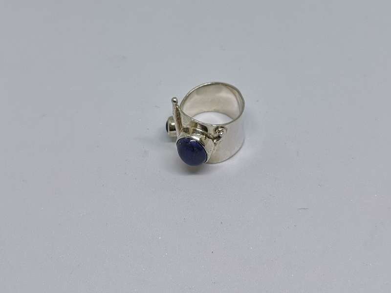 Silver Lapis Lazuli Ring