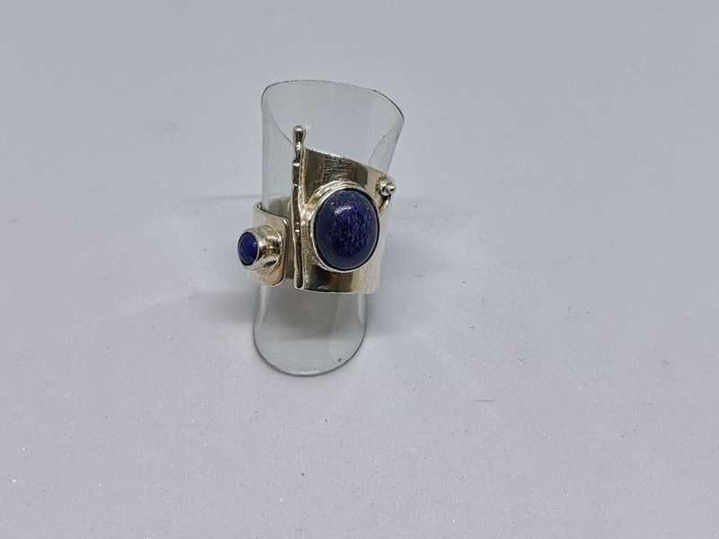 Silver Lapis Lazuli Ring