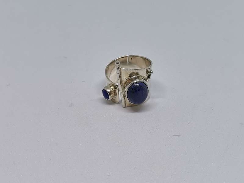 Silver Lapis Lazuli Ring