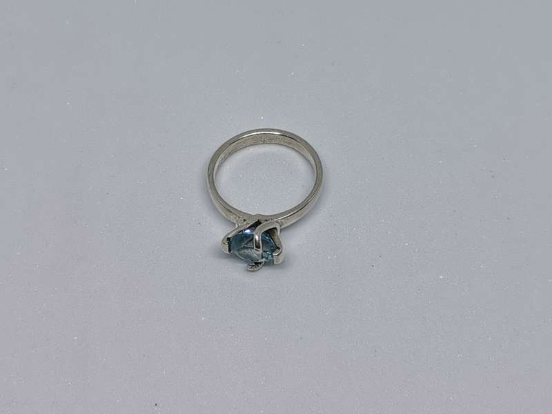 Silver Solitaire Ring