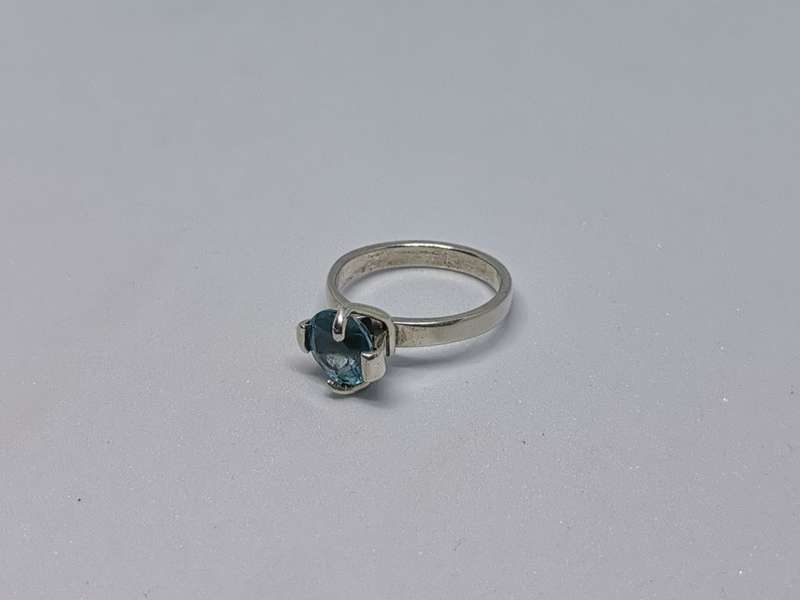 Silver Solitaire Ring