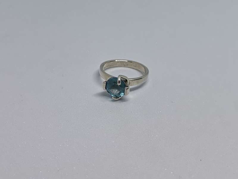 Silver Solitaire Ring